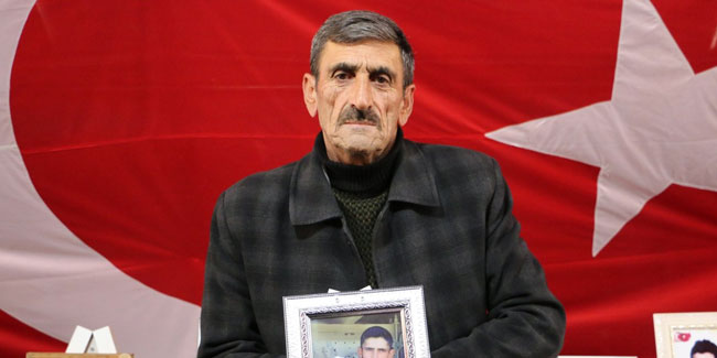 Diyarbakır'da evlat nöbeti tutan babadan evladına çağrı