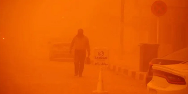 Irak'ta 'kum fırtınası' tatili