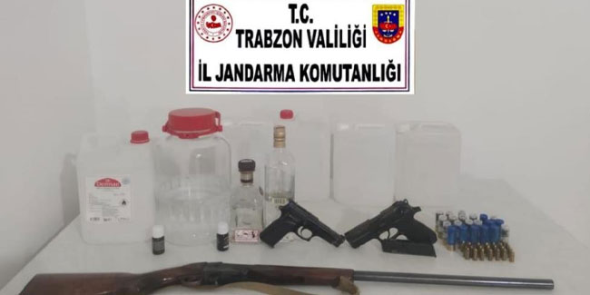Trabzon’da sahte alkol operasyonu