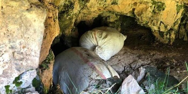 Diyarbakır'da bir mağarada 300 kilo esrar bulundu!