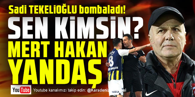 Sadi Tekelioğlu; ''Hiç kimse #Trabzonspor tribününe ve kulübesine el bile sallayamaz''
