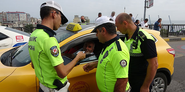 Trabzon'da dolmuş ve taksilere klima denetimi