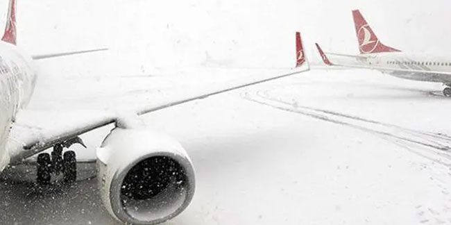 Sabiha Gökçen Havalimanı'nda kar önlemi