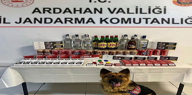 Ardahan'da kaçakçılık operasyonu! Çok sayıda kaçak sigara ve içki ele geçirildi