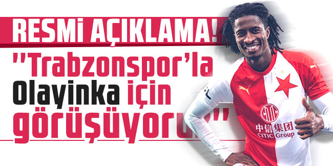 Resmi açıklama! ''Trabzonspor’la Olayinka için görüşüyoruz''