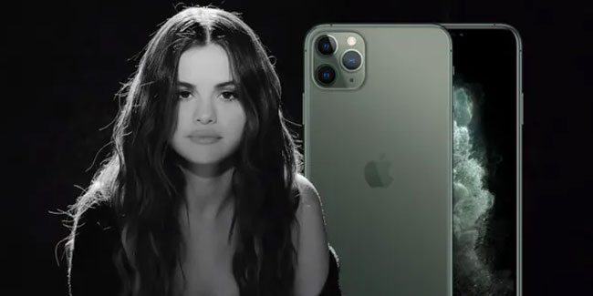 Selena Gomez klibini telefonla çekti
