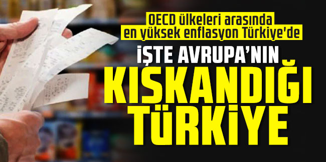 OECD ülkeleri arasında en yüksek enflasyon Türkiye'de! İşte Avrupa’nın kıskandığı Türkiye