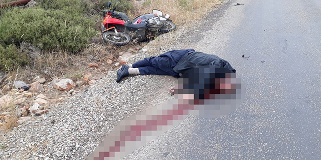 Motosikletten düşen adam ağır yaralandı