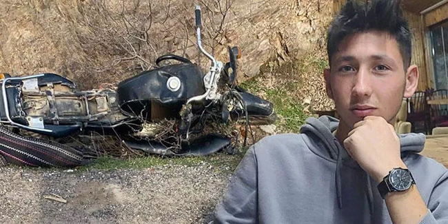 Motosiklet devrildi! 17 yaşındaki Ahmet'ten acı haber