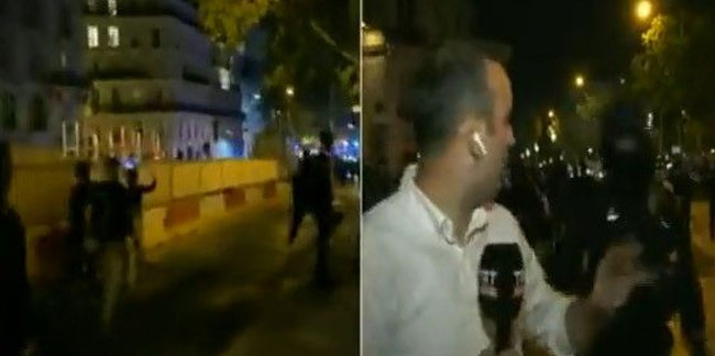 Fransa polisi TRT muhabirini Türkçe uyardı: Bakın polis nereli çıktı!