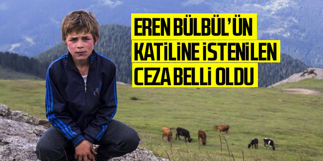 Eren Bülbül'ün katiline istenen ceza belli oldu