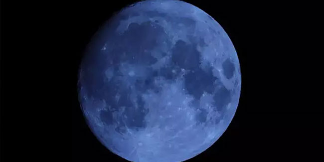 Mavi Ay Hatay'da böyle görüntülendi