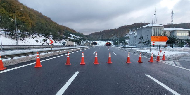 Bolu Dağı tüneli trafiğe kapatıldı