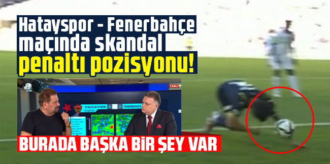 Hatayspor - Fenerbahçe maçında skandal penaltı pozisyonu!