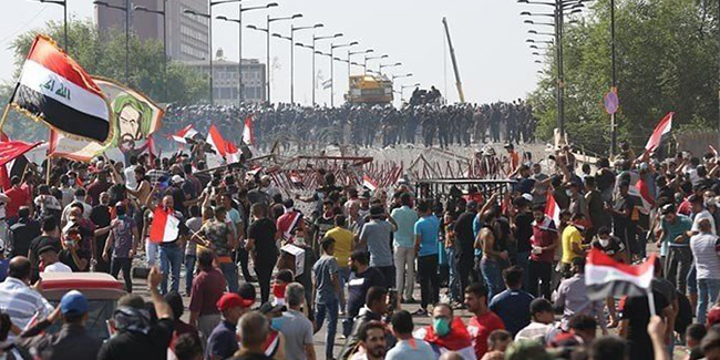 Bağdat’ta bir protestocu daha gaz bombası atılması sonucu öldü
