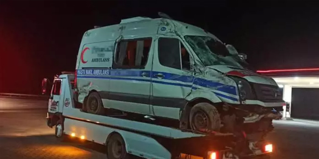 SMA'lı Elif bebeğin içindeki ambulans devrildi