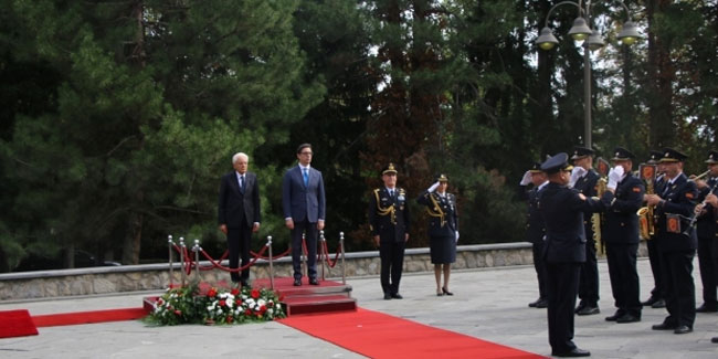 İtalya Cumhurbaşkanı Sergio Mattarella, Kuzey Makedonya'da