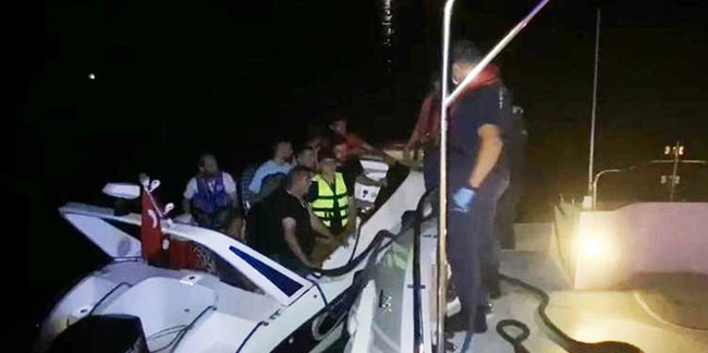 Marmaris'te Yunanistan'a kaçmaya çalışan 16 düzensiz göçmen yakalandı!