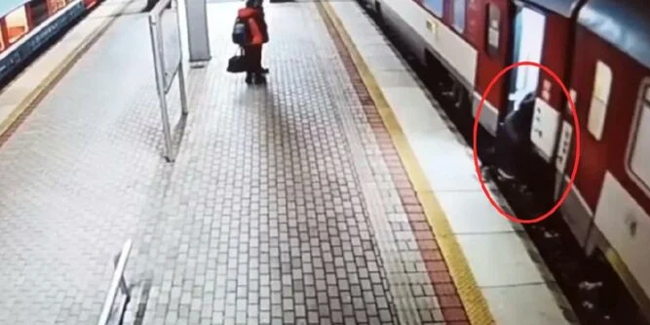 Trenin altına düşen kadına para cezası