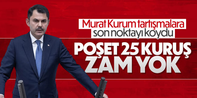 Bakan Murat Kurum açıkladı: 2023 poşet fiyatları belli oldu