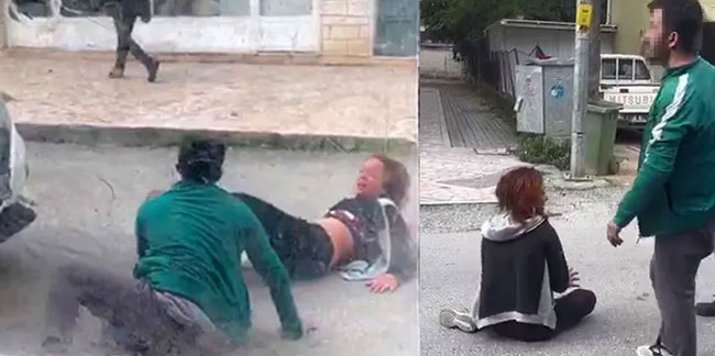 Antalya'da sokakta çift kavgası! Karı-koca kavga edip kadın polisi yaraladı!