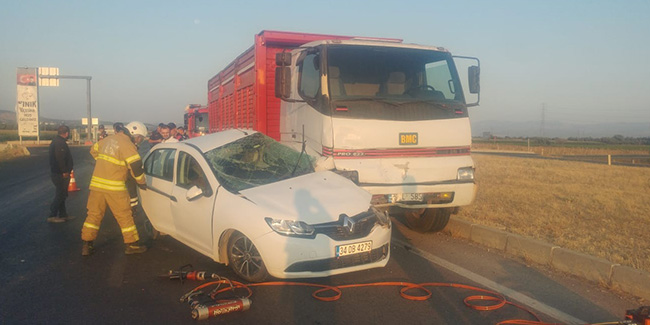 İzmir’de feci kaza: 1 ölü, 3 yaralı