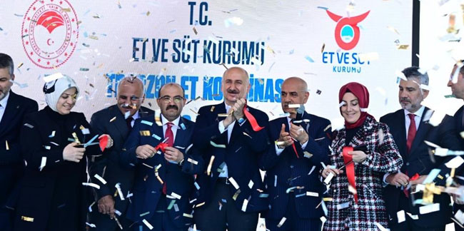 Bakanlar Karaismailoğlu ve Kirişci, Trabzon Et Kombinası'nın açılışını yaptı!