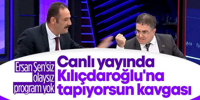 Canlı yayında hararetli tartışma: ''Sen Kılıçdaroğlu'na tapıyorsun''