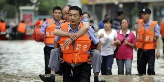 Çin’de sel felaketi: 2 ölü