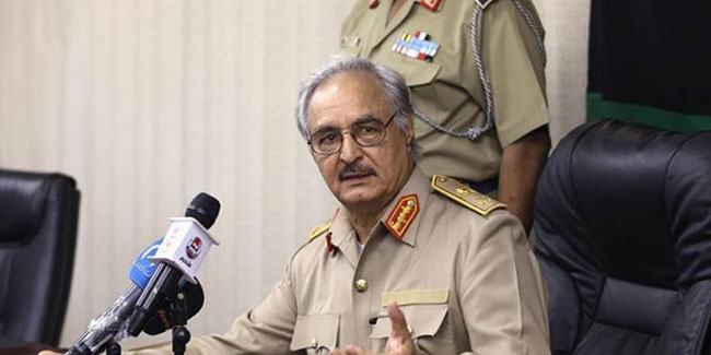 'Hafter, Libya devlet başkanlığı seçimlerine adaylığını koydu'