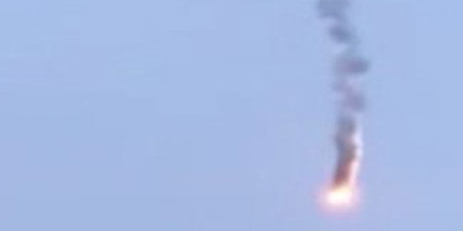 Harkov'da Rus savaş uçağı düşürüldü