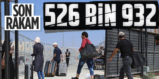 Ülkesine dönen Suriyeli sayısı açıklandı!