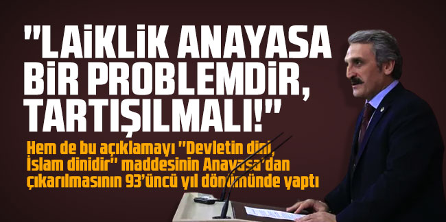 Ahmet Hamdi Çamlı: ''Laiklik anayasal bir problemdir, tartışılmalı!''