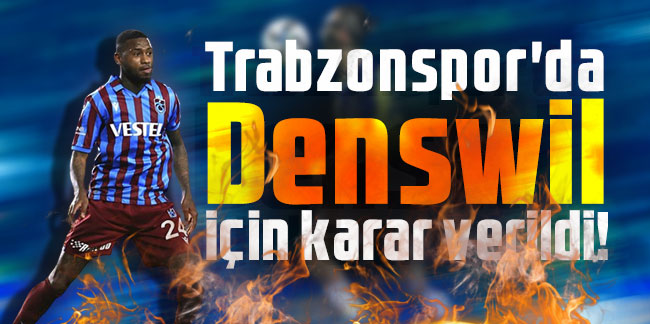 Trabzonspor'da Stefano Denswil için karar verildi!