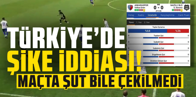 Türkiye'de şike iddiası! O maç sosyal medyayı salladı: Maçta şut bile çekilmedi