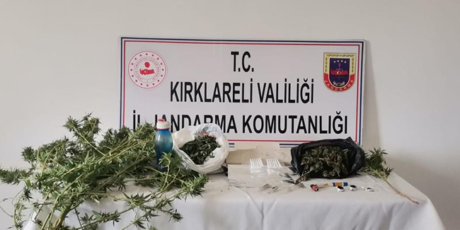Kırklareli’nde 2 kilogram kubar esrar ele geçirildi: 2 gözaltı