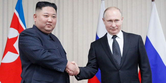 Kuzey Kore lideri Kim'den, Putin'e övgü: ABD'nin tehditlerini ezdin