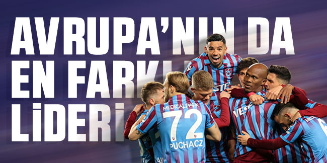 Trabzonspor puan farkında da lider