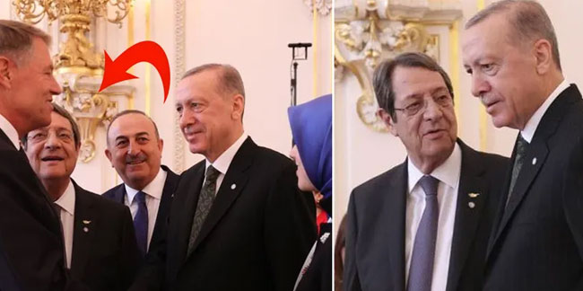 Zirvede dikkat çeken görüntüler! Erdoğan'ın peşinden ayrılmadı