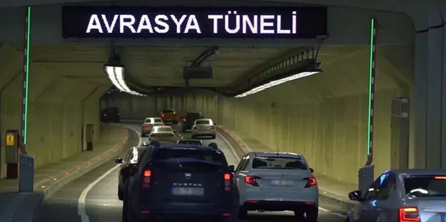 Avrasya Tüneli'nde araç geçiş rekoru