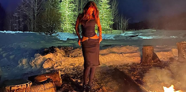 Bella Hadid yılın ilk tatiline çıktı: Kar üzerinde gece pozu