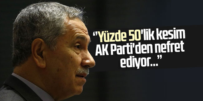 Bülent Arınç'tan AK Parti'ye eleştiri
