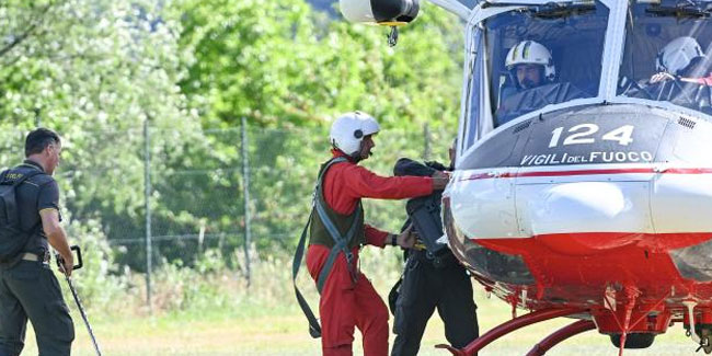 İtalya'da helikopter kazasında ölen 4 Türk'ün cenazesi Türkiye'ye getiriliyor