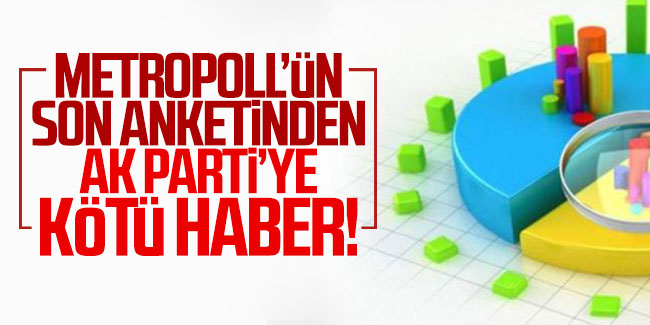 Metropoll'ün son anketinden AK Parti'ye kötü haber!