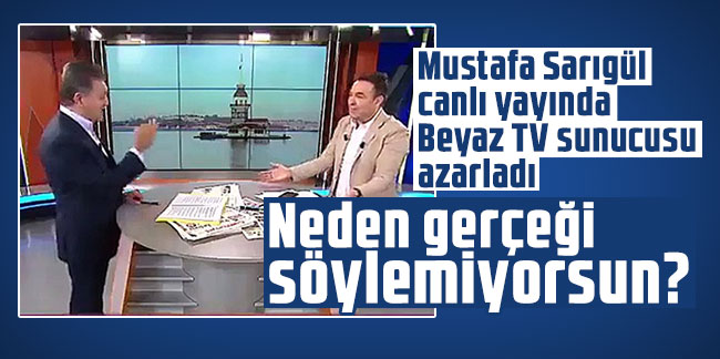 Mustafa Sarıgül canlı yayında Beyaz TV sunucusu azarladı