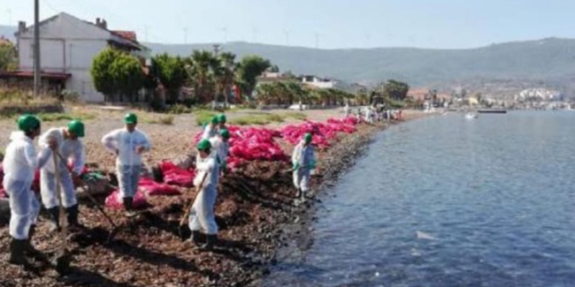 Foça’da denizi kirleten şirkete 144 bin lira ceza