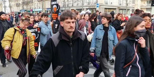 Fransa'da göç yasası protesto edildi