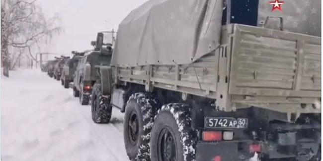 Rus Ordusu Kazakistan'a böyle girdi