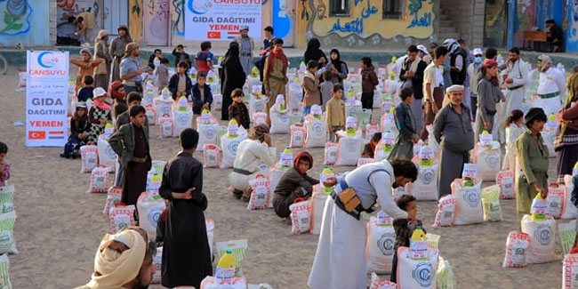 Türkiye'den Yemen'e yardım eli