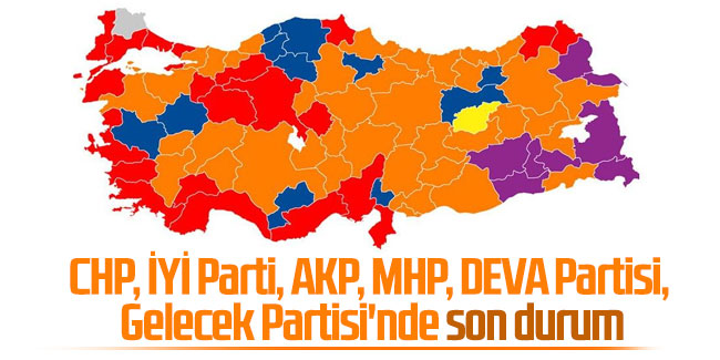 İşte son anket sonuçları: CHP, İYİ Parti, AK Parti, MHP, DEVA Partisi, Gelecek Partisi'nde son durum